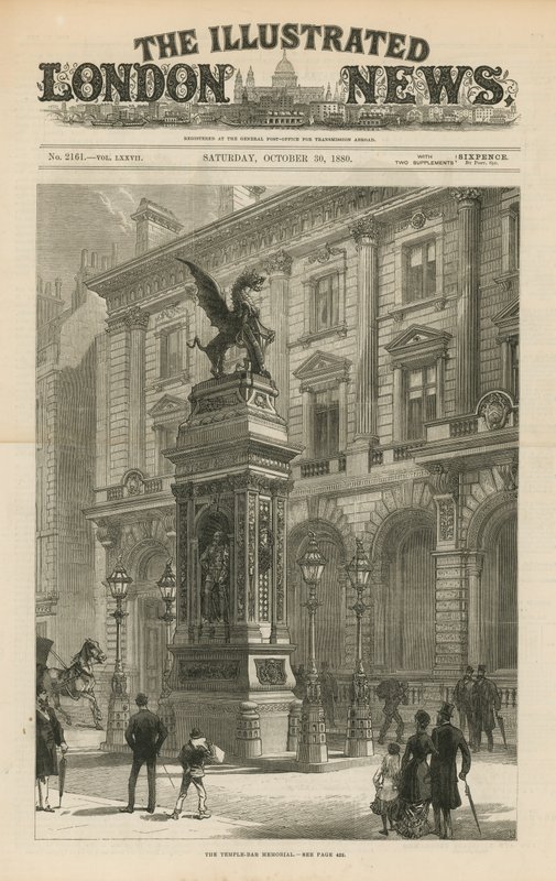 Temple Bar anıtı by English School