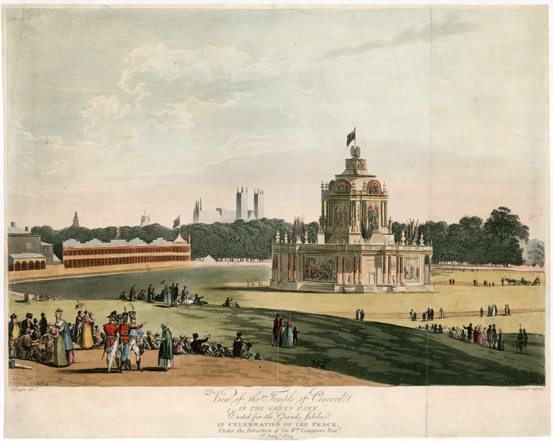 1814 Barışı için oluşturulan Concord Tapınağı by English School