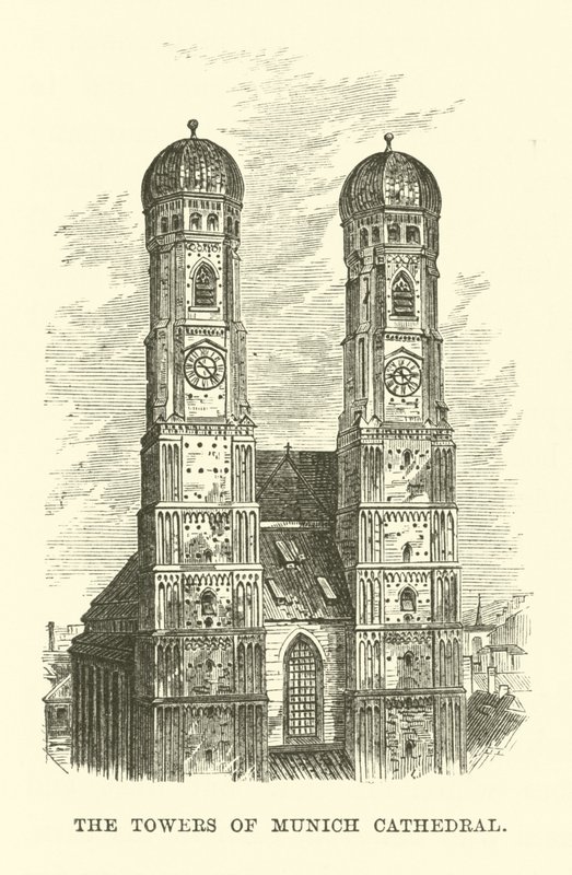 Münih Katedrali Kuleleri by English School