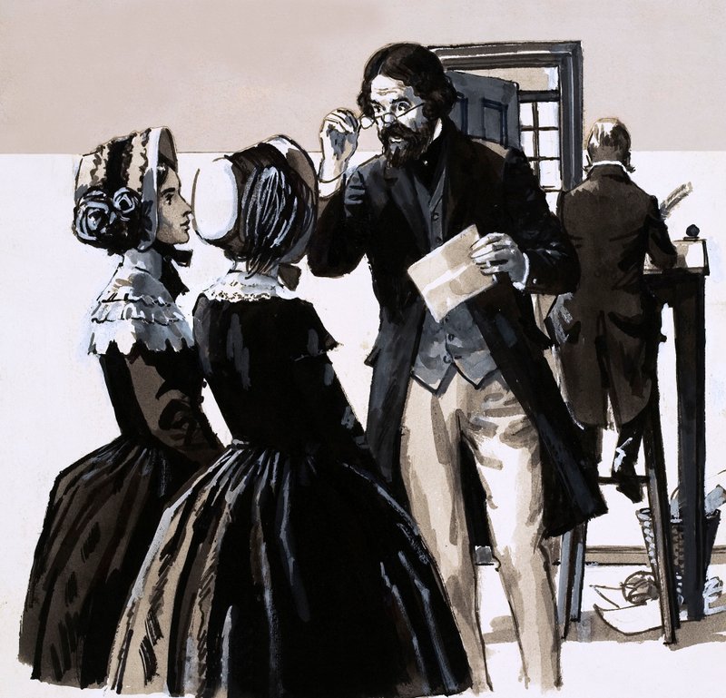 Brontes Trajedisi (kağıt üzerinde guaj) by English School