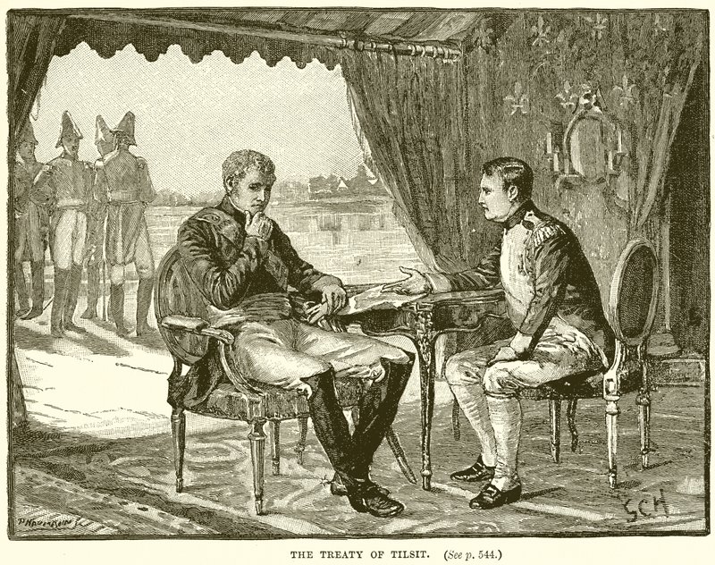 Tilsit Antlaşması by English School