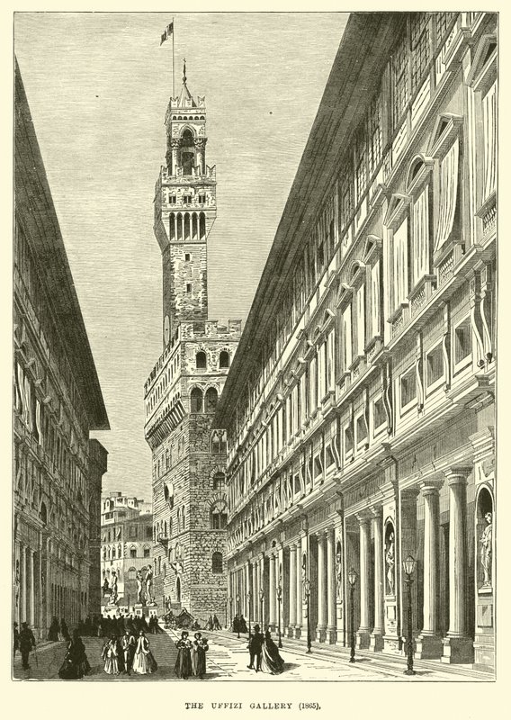 Uffizi Galerisi, 1865 by English School