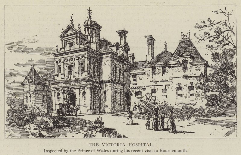 Victoria Hastanesi (gravür) by English School