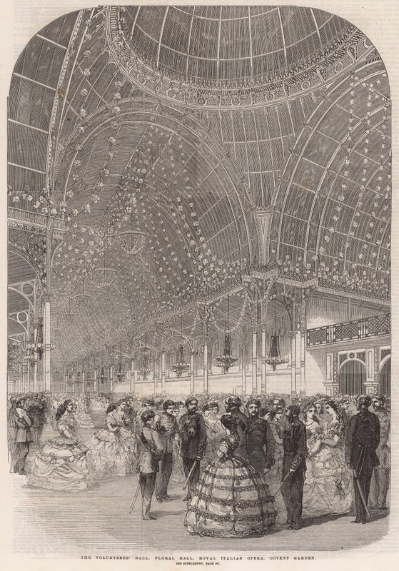Gönüllüler Balosu, Çiçek Salonu, Kraliyet İtalyan Operası, Covent Garden by English School
