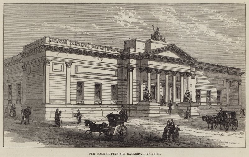 Walker Güzel Sanatlar Galerisi, Liverpool (gravür) by English School
