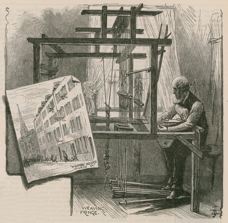 Spitalfields Dokumacıları by English School