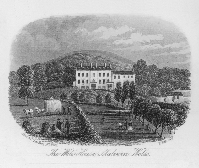 Kuyu Evi, Malvern Wells (gravür) by English School