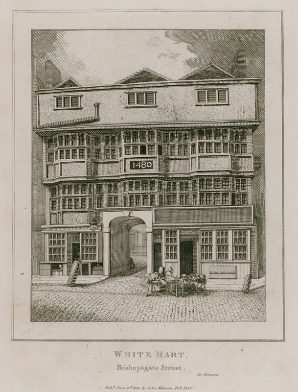 White Hart, Bishopsgate Caddesi by English School