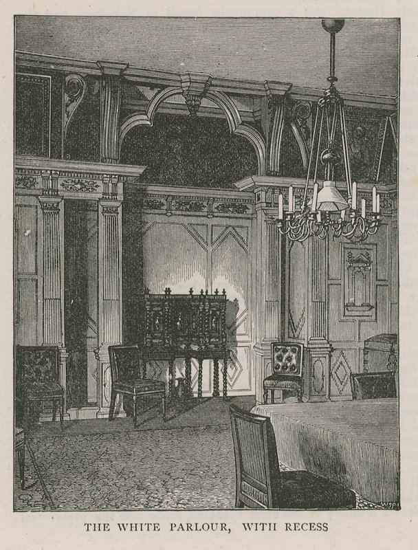 Beyaz Salon, girintili, Holland House by English School