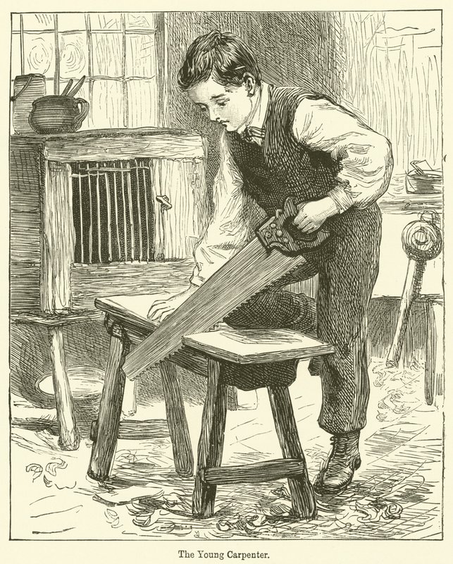 Genç Marangoz (gravür) by English School
