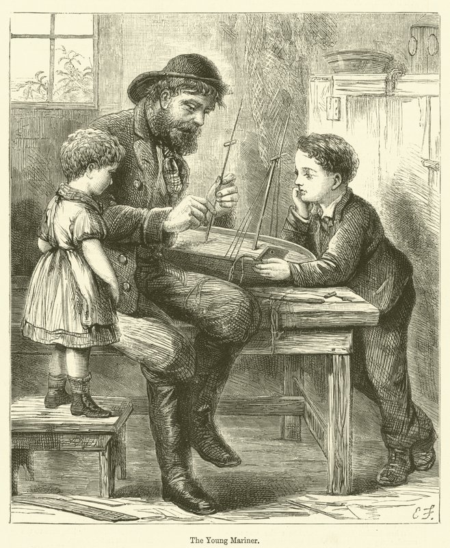 Genç Denizci (gravür) by English School