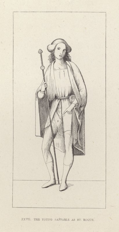 Genç Raphael, St Roque olarak by English School