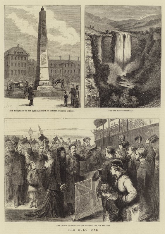 Zulu Savaşı (gravür) by English School