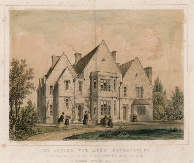 Yaşlı Mürebbiyeler için iltica, Claremont Terrace, Kentish Town by English School
