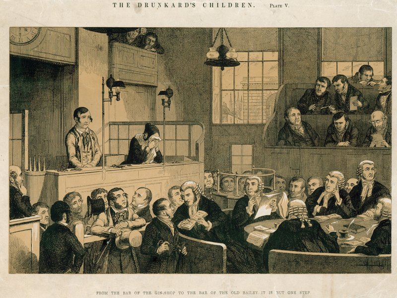 Old Bailey barı by English School