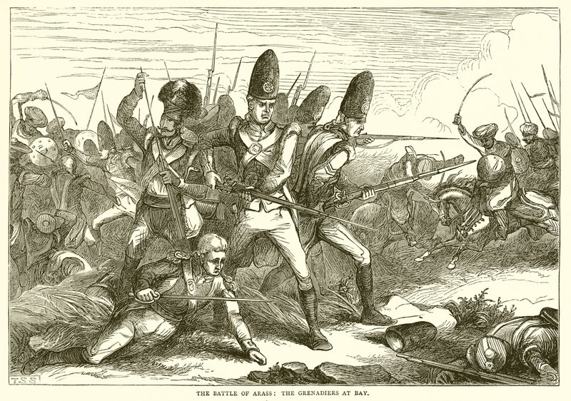 Arras savaşı: Koydaki bombacılar (1775) by English School