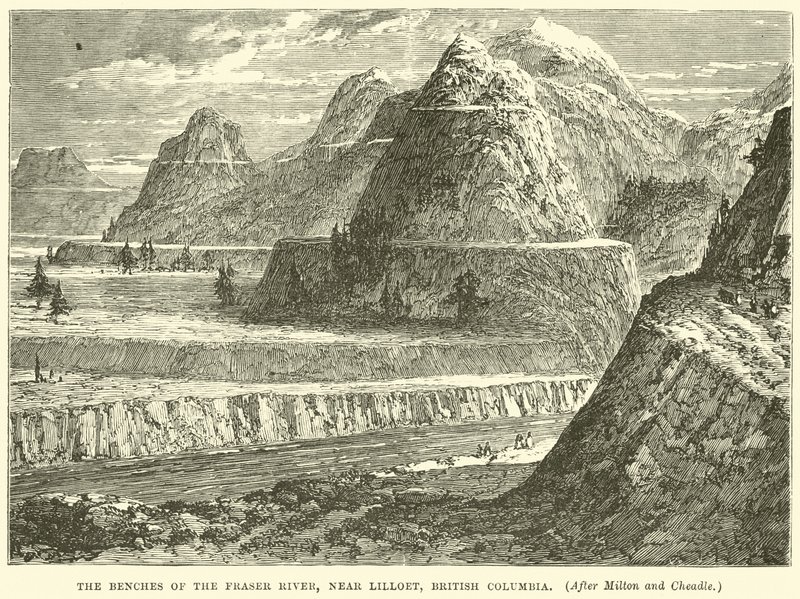 Lillooet, British Columbia yakınlarındaki Fraser Nehri
