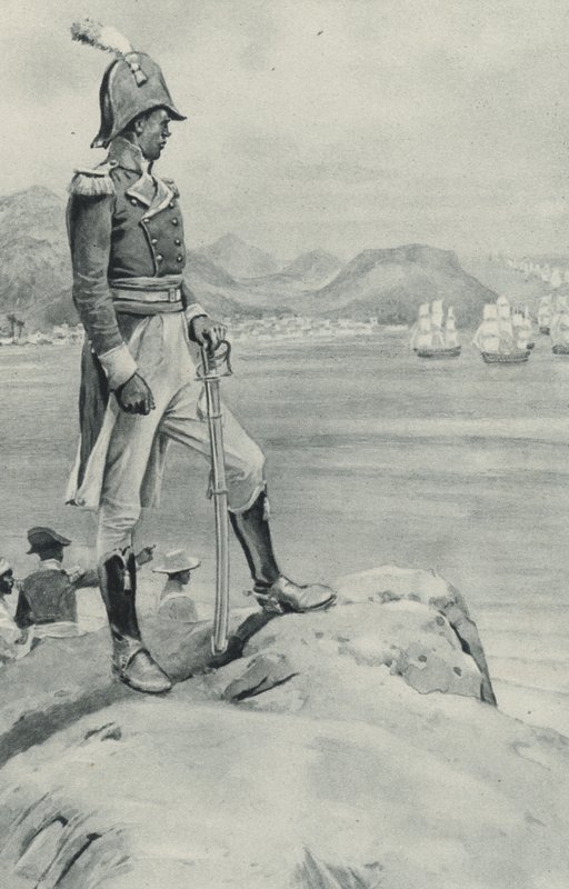 Zavallı Toussaint LOuverture'ün ölümü yaklaşıyor, siyah lider Napolyon'un kendisini yok etmesi için gönderdiği filoyu izliyor. by English School