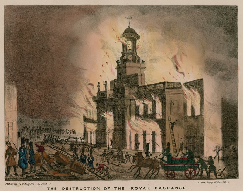 10 Ocak 1838 gecesi Londra Kraliyet Borsası