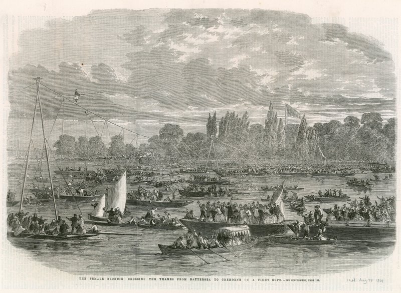 Kadın Blondin, Thames Nehri