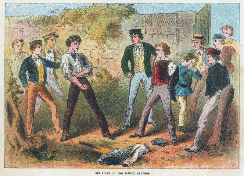 Okul bahçesinde kavga by English School