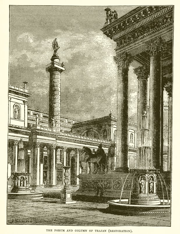 Forum ve Trajan sütunu by English School