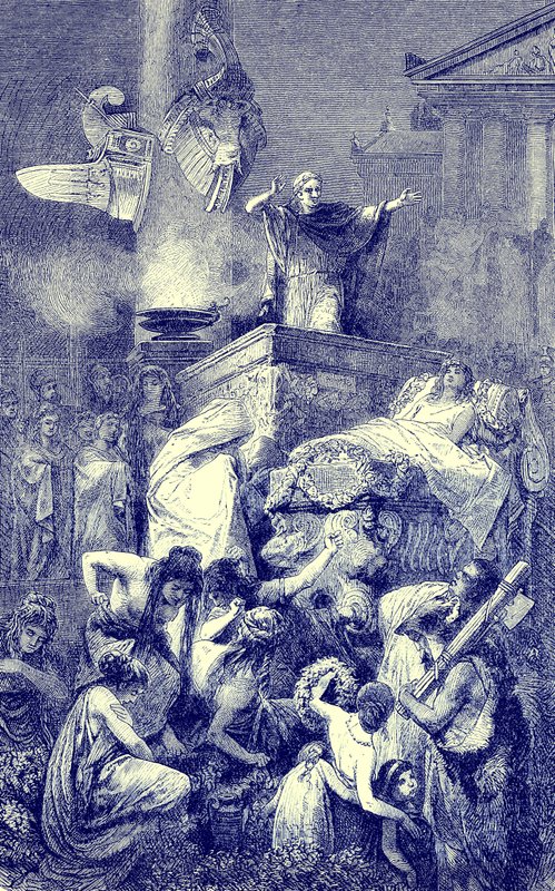 Bir Roma kahramanı üzerine yapılan cenaze konuşması, The Illustrated History of the World