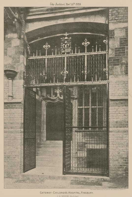 Geçit, Çocuk Hastanesi, Finsbury; fotoğraf by English School