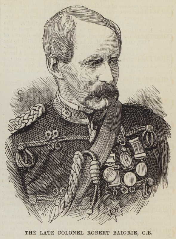 Merhum Albay Robert Baigrie, CB (gravür) by English School
