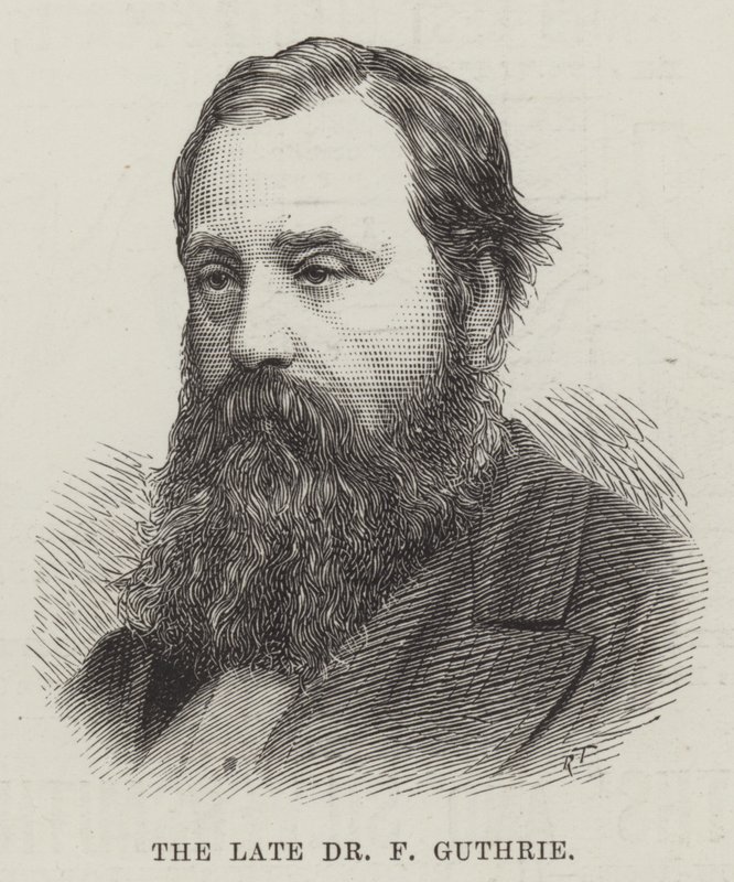 Merhum Dr F Guthrie (gravür) by English School