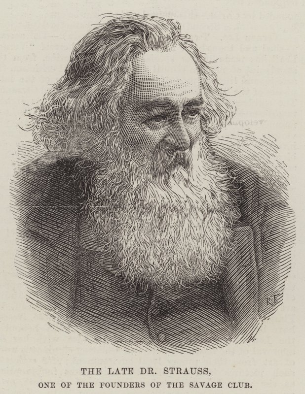 Vahşi Kulübün Kurucularından Merhum Dr Strauss (gravür) by English School