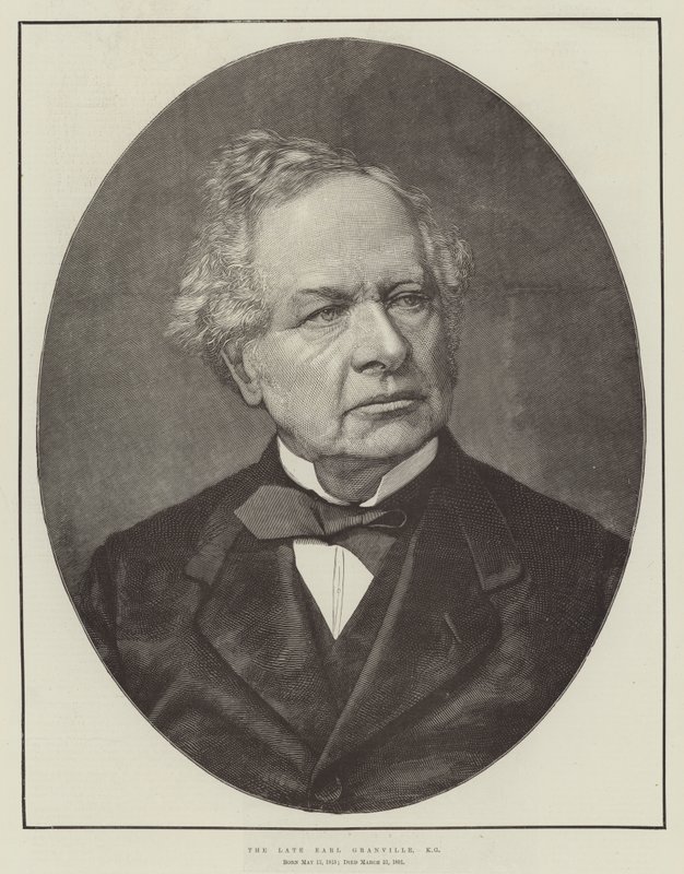 Geç Earl Granville, KG (gravür) by English School