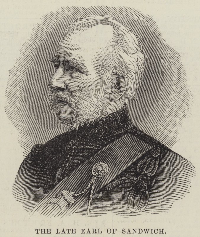 Sandviç geç Earl (gravür) by English School