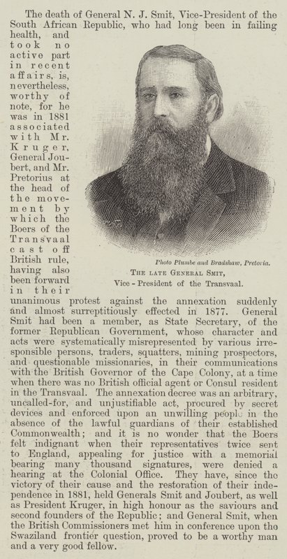 Rahmetli General Smit, Transvaal