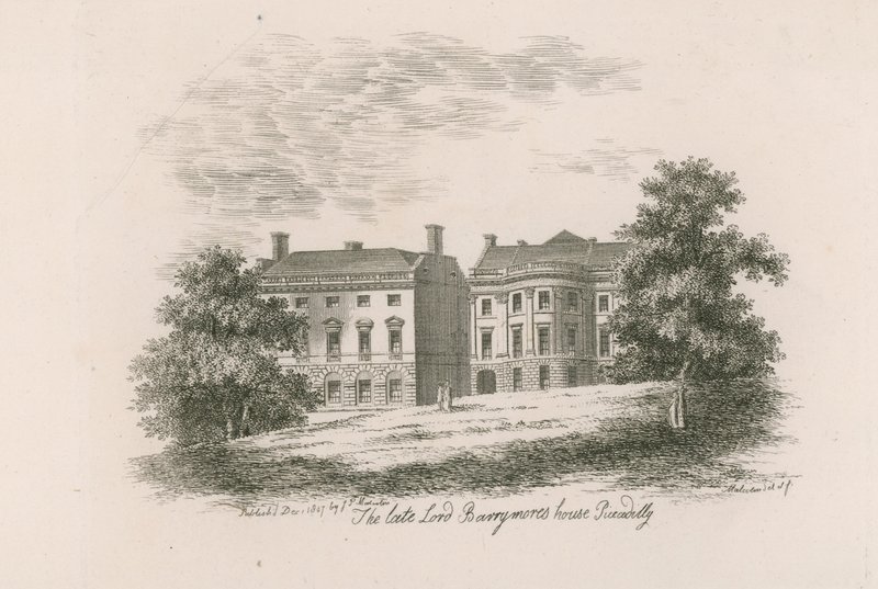 Merhum Lord Barrymores evi, Piccadilly, Londra by English School