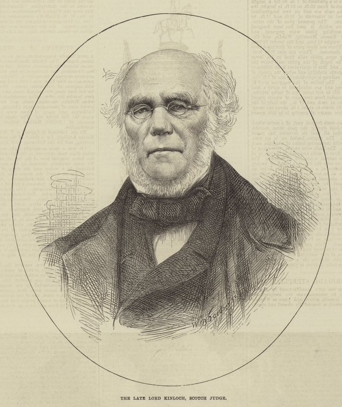 Rahmetli Lord Kinloch, İskoç Yargıç (gravür) by English School