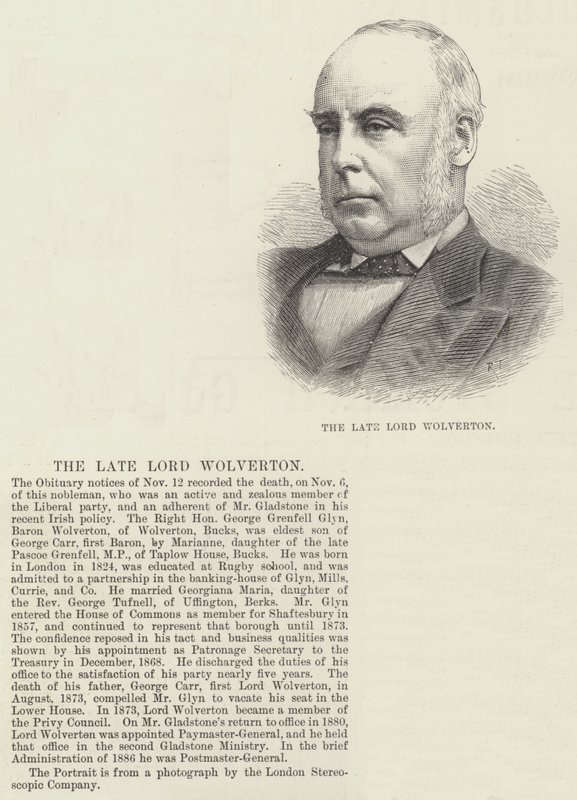 Rahmetli Lord Wolverton (gravür) by English School