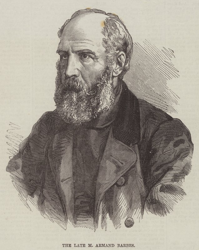 Rahmetli M Armand Barbes (gravür) by English School