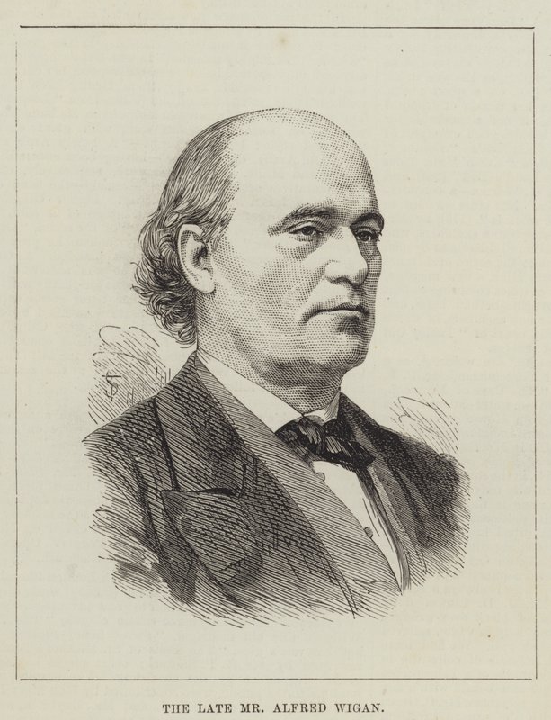 Merhum Bay Alfred Wigan (gravür) by English School