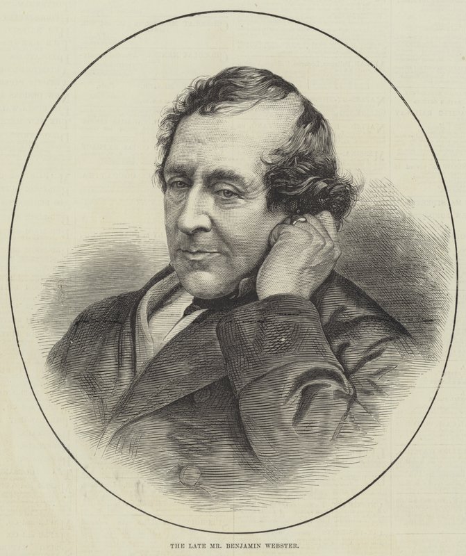 Merhum Bay Benjamin Webster (gravür) by English School