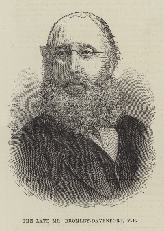 Merhum Bay Bromley-Davenport, MP (gravür) by English School