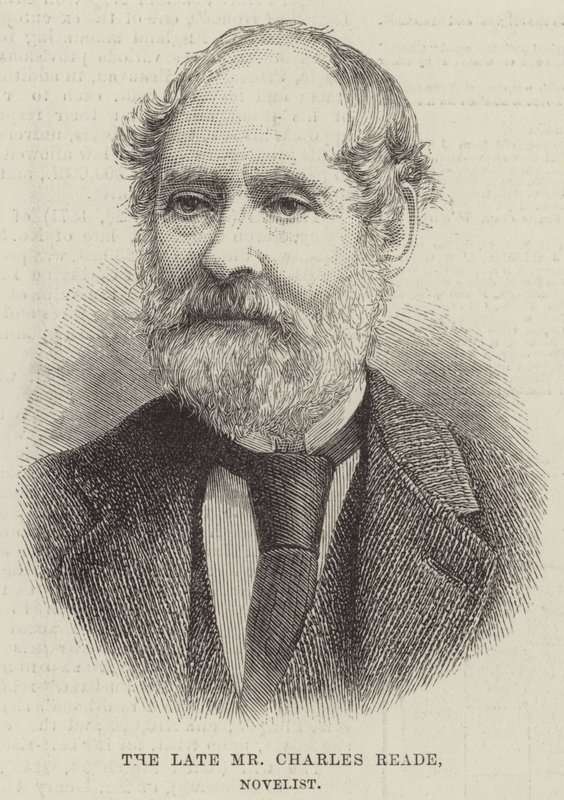 Merhum Bay Charles Reade, Romancı (gravür) by English School