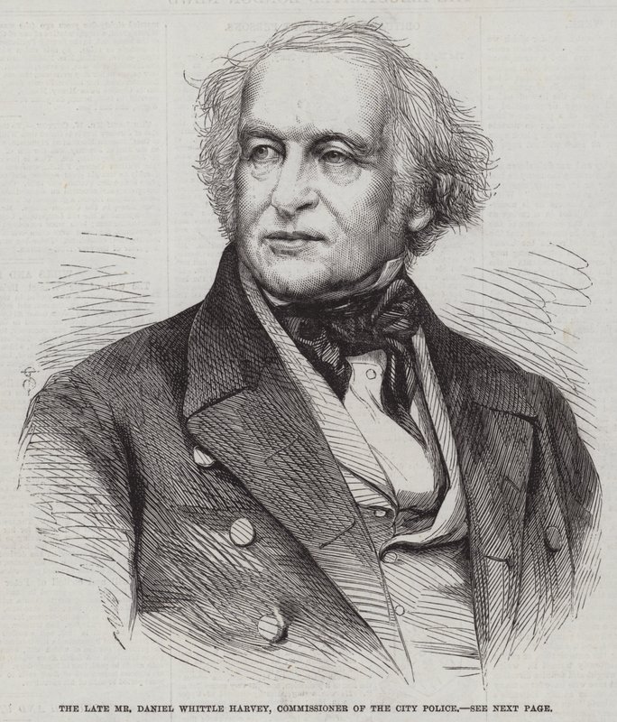 Rahmetli Bay Daniel Whittle Harvey, Şehir Polisi Komiseri (gravür) by English School
