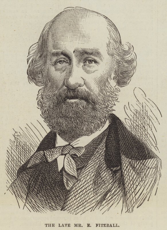Merhum Bay E Fitzball (gravür) by English School