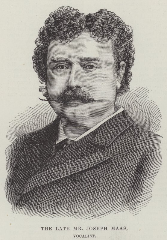 Merhum Bay Joseph Maas, Vokalist (gravür) by English School