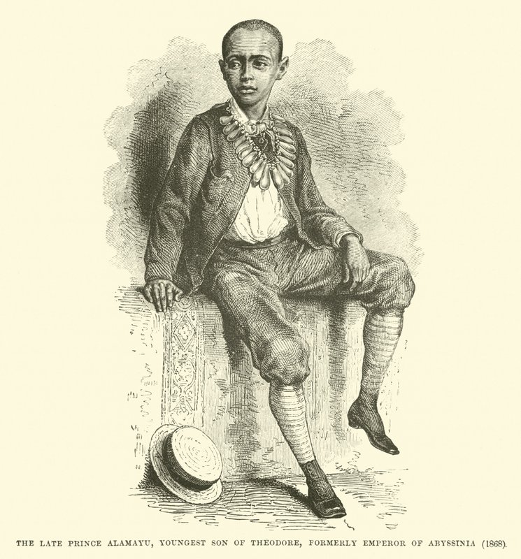 Rahmetli Prens Alamayu, eski Habeş İmparatoru Theodore
