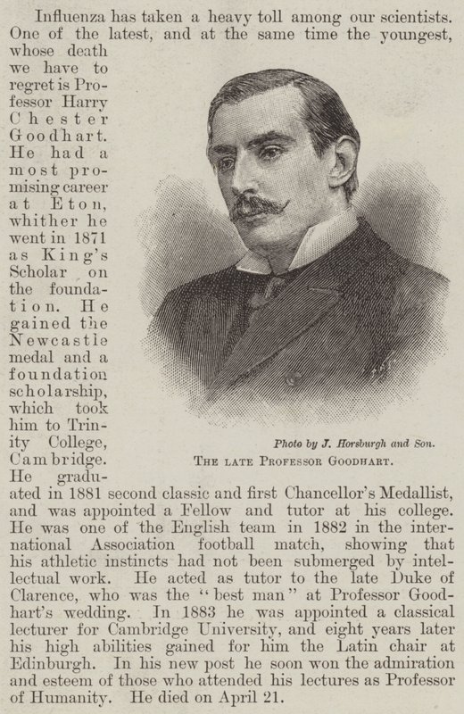 Rahmetli Profesör Goodhart (gravür) by English School