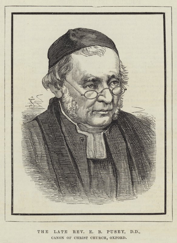 Rahmetli Rahip EB Pusey, DD, Canon of Christ Church, Oxford (gravür) by English School