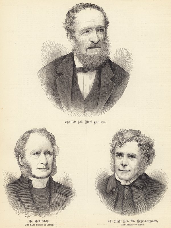 Rahmetli Rahip Mark Pattison, Dr Rickersteth, Ripon