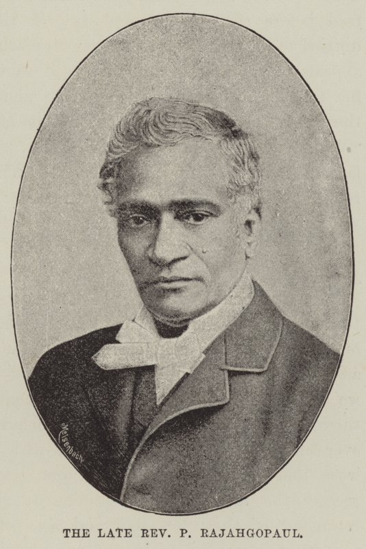 Rahmetli Muhterem P Rajahgopaul (gravür) by English School